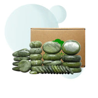Kit Pierres Chaudes Massage Pierre de Jade Verte 30 pces 1