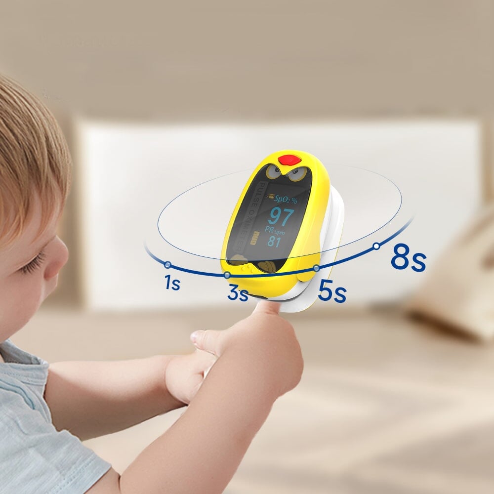 Oxymètre pédiatrique saturomètre rechargeable pour enfant