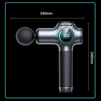Pistolet de massage booster récupération musculaire écran LCD Timio™ dimensions