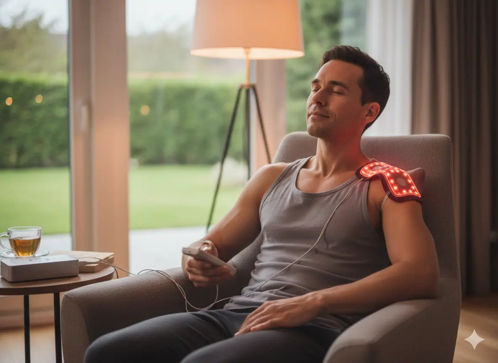 Soulager une tendinite de l’épaule avec la lumière rouge à domicile