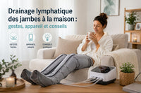 Drainage lymphatique des jambes à la maison avec bottes de pressothérapie