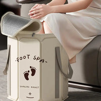 Bain de pieds isolé pliant à la maison E27, portable et rangable, bain de pieds santé E27, bassin de pieds, sac de bain de pieds - Sinactiv