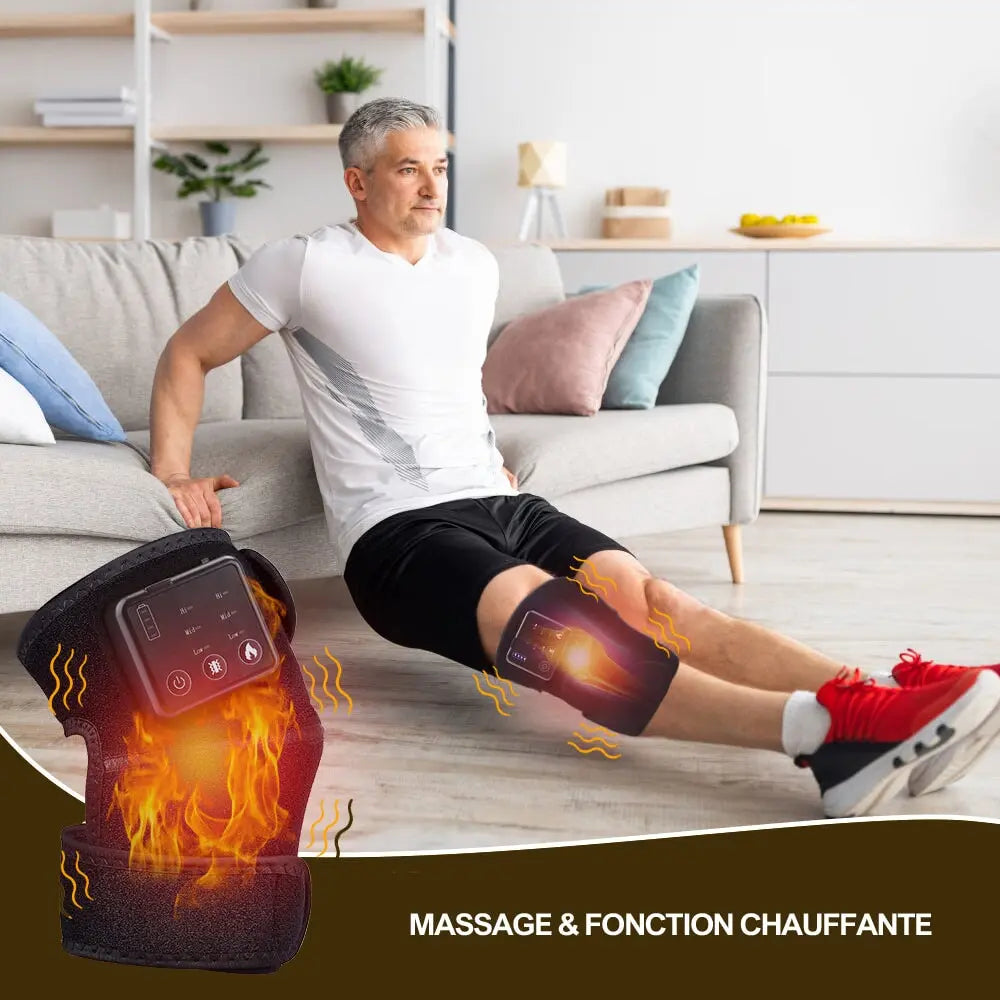 Genouillère Chauffante Massante Arthrose Kimi™ – Sinactiv