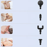 Pistolet massage vibrant détente musculaire Elophy™ tête de massage