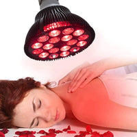 ampoule infrarouge thérapie luminothérapie IR 18 led peau femme massage dos allongée